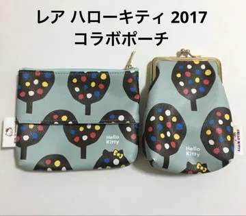 레어 미사용 2017 헬로키티 미쉘클랑 콜라보 파우치 산리오