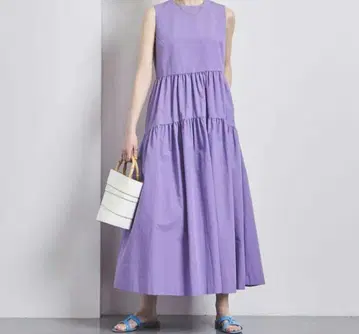 UNITED ARROWS 유나이티드 애로우즈 퍼플 원피스 36 S
