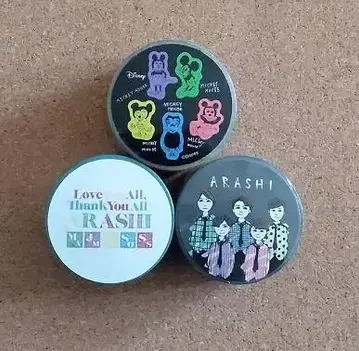 아라시 여행 전시회 마스킹 테이프 3개 세트