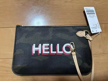 라빠르망 카모 패턴 HELLO 클러치백