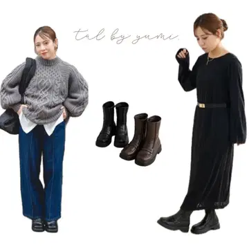 talbyyumi 로퍼 부츠 2색 세트