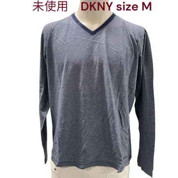 미사용 DKNY 심플 코튼 롱 T 컷 티셔츠 M