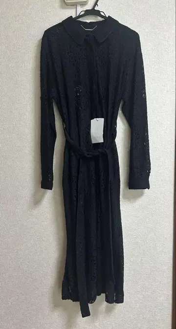 블랙 레이스 롱 원피스