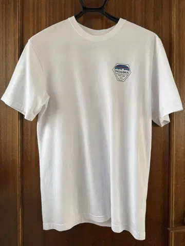 Patagonia 다이아몬드 로고 티셔츠 남성용 S (화이트)