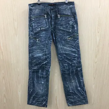 JENERIC 스톤 워시풍 페인 데님 F0619B06