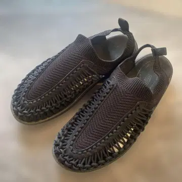 KEEN 킨 남성용 샌들 블랙 니트 뜨개질 디자인 26cm