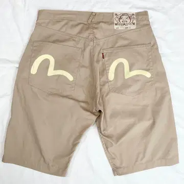에비수 EVISU 치노 팬츠 숏 베이지 카모메 36 XL