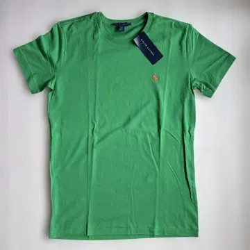 미사용 새상품 Ralph Lauren 그린 컬러 코튼 티셔츠