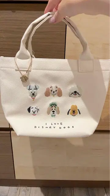 디즈니 캐릭터 토트백 I LOVE DISNEY DOGS