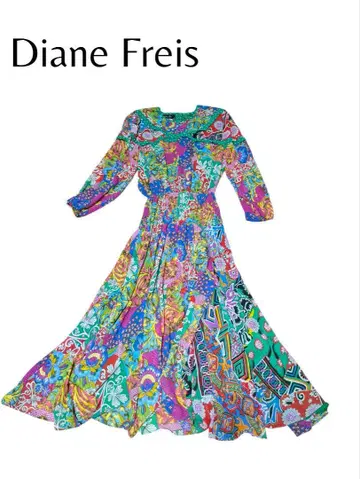 Diane Freis 다이앤 프레이스 빈티지 원피스 맥시 화려한