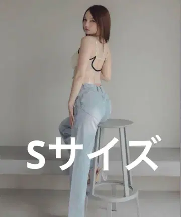 앤드메리 하트 힙 데님 S