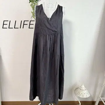 ELLIFE 엘리페 린넨 카슈쿨 린넨 100% 슬리브리스 원피스