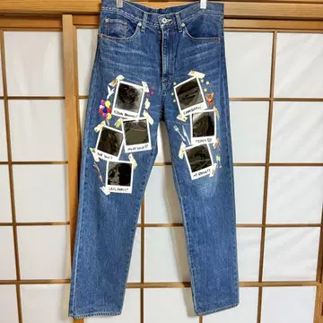 doublet 21ss 메모리얼 폴라로이드 데님 폴라로이드 데님