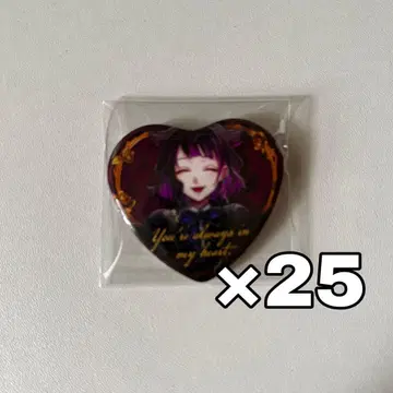 악마 집사와 검은 고양이 아쿠네코 라무리 하트 캔뱃지 25개