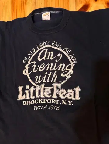 Little Feat 콘서트 티셔츠 1978