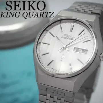 348 SEIKO 시계 남성용 킹 쿼츠 브러시 마감 날짜 KQ