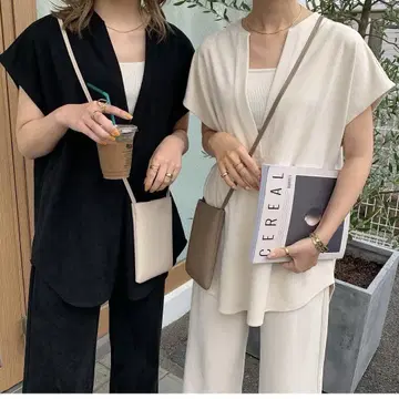 BLATE 키넥 럭셔리 탑 럭셔리 팬츠 셋업 에크루