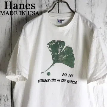 90년대 USA제 Hanes 헤인즈 보타니컬 리프 프린트 티셔츠