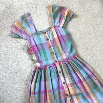ibee_vintage online 체크 무늬 원피스