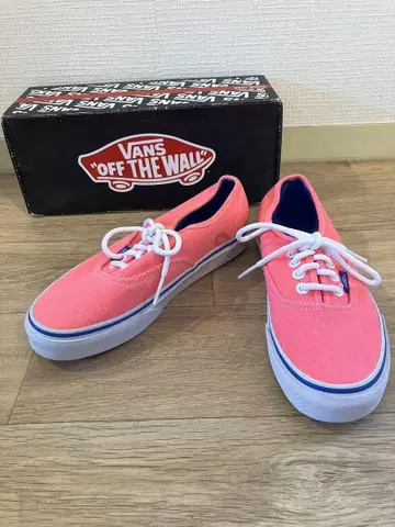 미사용 새상품 Vans Era 네온 코랄 핑크 22.5cm