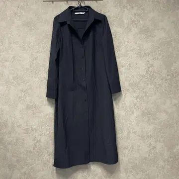 자라 블랙 셔츠 원피스 긴팔 M 롱 기장
