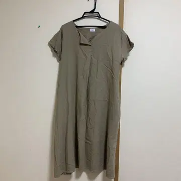 URBAN RESEARCH DOORS 베이지 셔츠 원피스 반팔
