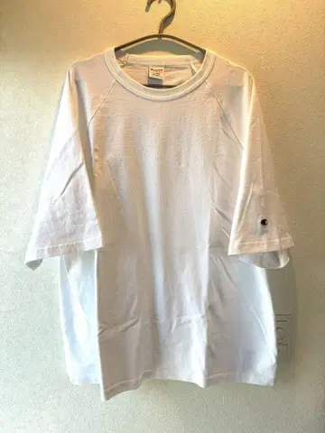 챔피온 T1011 화이트 티셔츠 X-LARGE
