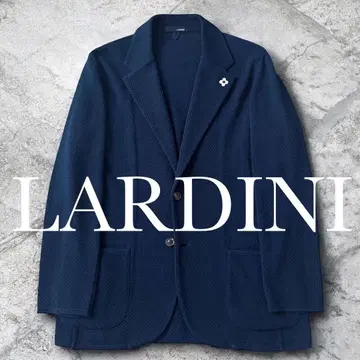 미사용급 LARDINI 테일러드 자켓 썸머 니트 XL 이탈리아제