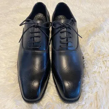 미끄럼 방지 블랙 남성용 가죽 신발 42 통기성 비즈니스 슈즈