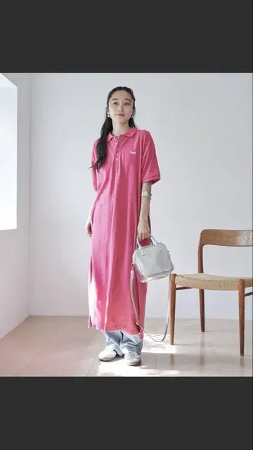 반팔 폴로 원피스