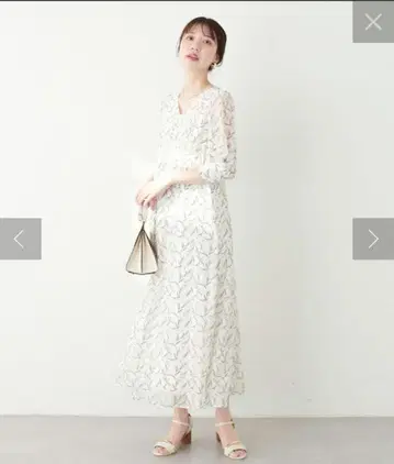 natural couture 허리 조절 레이스업 레이디 원피스