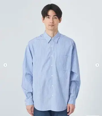 새상품급 그린 라벨 토마스 메이슨 저스트 루즈 레귤러 카라 셔츠