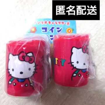 산리오 캐릭터즈 코인 실린더 헬로키티 2개 가챠 키티