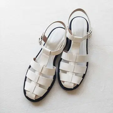 미사용 루타론 LE TALON 구르카 샌들 L 24.5cm 화이트