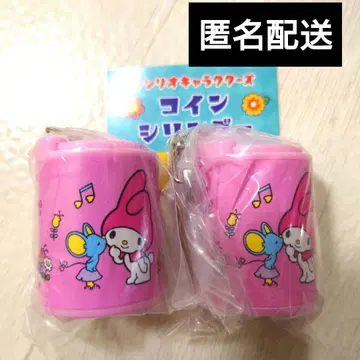 산리오 캐릭터즈 코인 실린더 마이멜로디 2개 가챠 마이멜로디