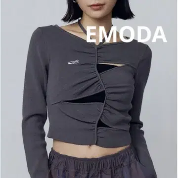 EMODA 스트링 개더 니트