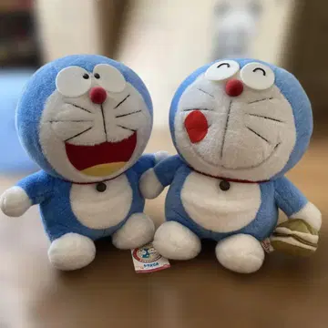 도라에몽 봉제 인형 2개 세트 레어 레트로