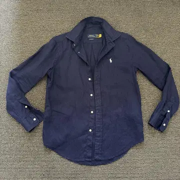 POLO 랄프 로렌 린넨 셔츠 네이비