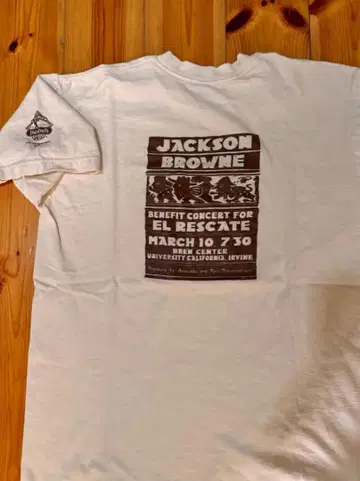 Jackson Browne EL RESCATE 콘서트 티셔츠