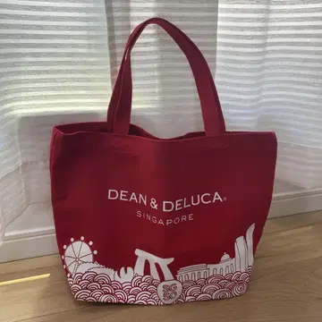 DEAN & DELUCA 싱가포르 토트백 레드