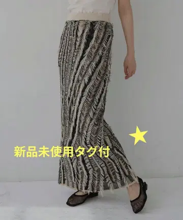 SALE 프린지 스트레이트 니트 스커트 믹스 루미에
