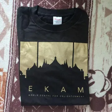 EKAM 여성용 티셔츠 크리슈나지 블랙