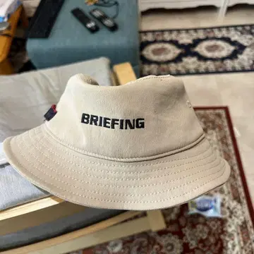 BRIEFING 버킷 햇 베이지