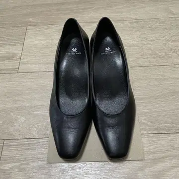23EE 와코루 성공 워크 블랙 펌프스 스퀘어토