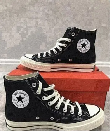 미사용 새상품 ct70 26.5cm 블랙 하이컷
