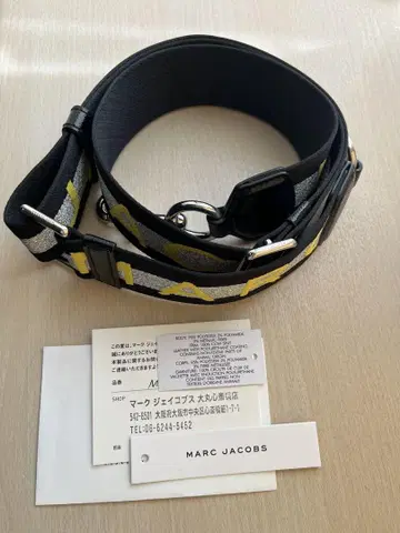 MARCJACOBS 숄더 벨트 로고 스트랩