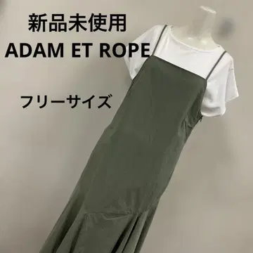미사용 새상품 ADAM ET ROPE 롱 원피스 카키 #1325