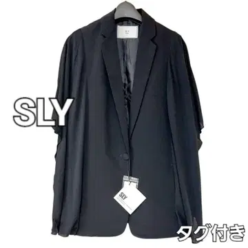 SLY 블랙 소매 슬리브리스 루즈핏 자켓 개성 택 포함