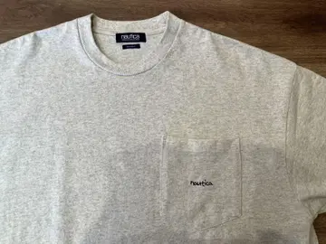 nautica 오트밀 포켓 티셔츠