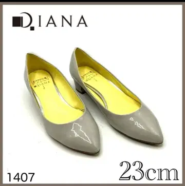 Diana 다이애나 우천 겸용 펌프스 청키 에나멜 그레이 1407